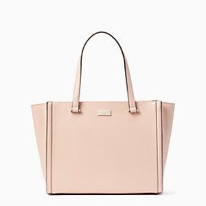 Kate Spade Regatta Court Vita Tote purse in Warm Vellum (blush pink)